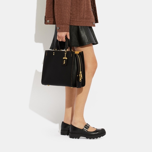 Coach Rogue Bag In Regenerative Leather Purses - Picture 3 of 11